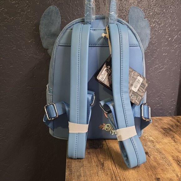 Loungefly Disney Lilo & Stitch Figural Stitch Corduroy Mini Backpack - NEW main image 4